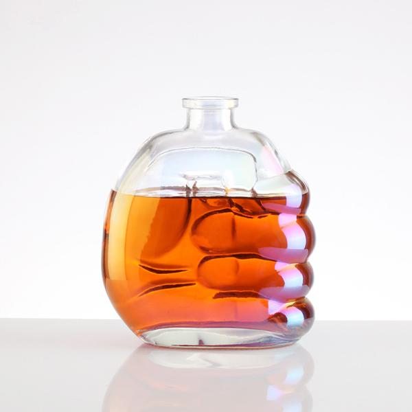 Custom Make Mini Size 50ml 100ml Round and Square Glass Liquor Bottle with Screw