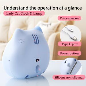 Rechargeable Time Management Support Bluetooth Function Smart Alarm Clock Timer