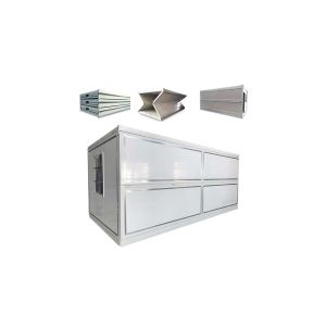 Warehouse Steel Folding Container House Fireproof With Q235 / Q345 Light Steel