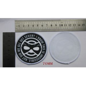 Pantone Color Direct Sublimated Patches Merrow Twill Offset Printing For Clothes