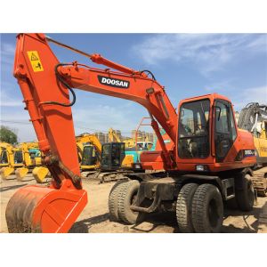 22T Used Doosan DH150-7 Wheel Excavator DB58TI engine with Original Paint