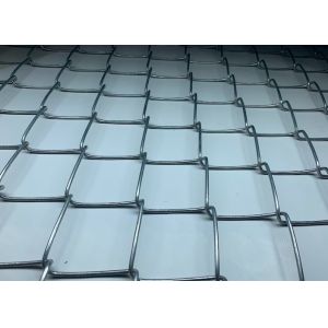 Steel Diamond Chain Link Fencing Galvanized 2-3/8 inch 11 Gauge 5ft X 50ft