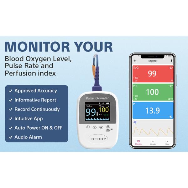 Quality 0.25kg Portable Blood Oxygen Meter With USB Interface for sale