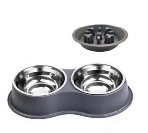 Wholesale Stainless Steel Pet Slow Food Dog Bowl Detachable Water Bowl from china suppliers