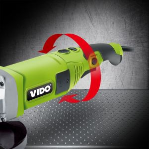 180mm 7'' 2000W Angle Grinder And Polisher，Rotating rear handle from 0 to 90
