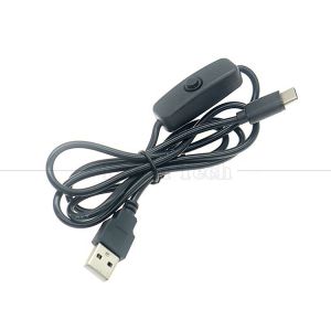 5V USB A Male to Type C USB Switch Power ON OFF Cable for Raspberry Pi LED Strip