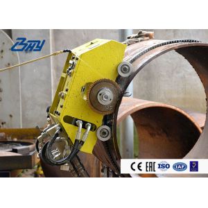 Petroleum Natural Gas Travl Pipe Bevel Cutter 153mm - 1829mm Processing Range
