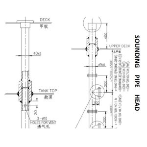 SOUNDING PIPE HEAD MEASURING PIPE HEAD SOUNDING INJECTION HEAD BODY MATERIAL -