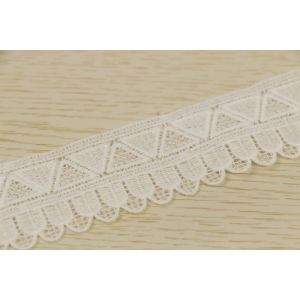 Multiusage Geometric Shape Guipure Lace Trims 100% Polyester Any Color