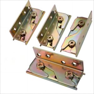 China Bed Bracket Connectors Stainless Steel Corner Bracket for Heavy Duty Bed Rail Fittings on sale