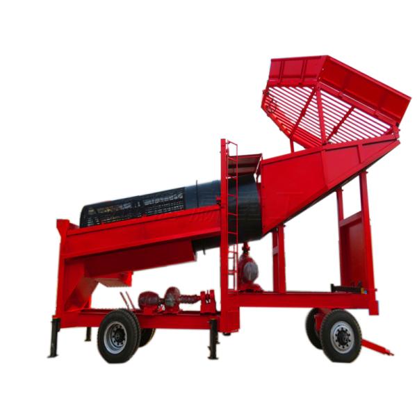 Trailer Mounted Gold Washing Equipment With Screen And Fine Gold Recovery System
