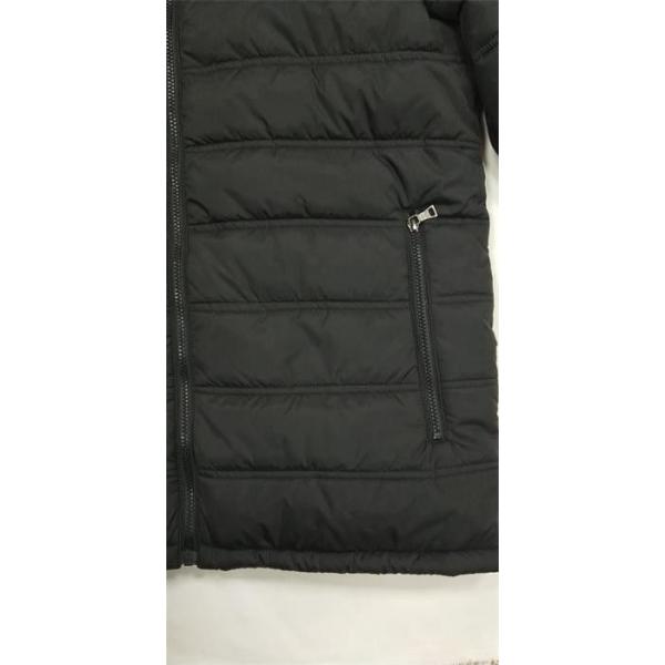 Lightweight Puffa Jacket Navy Blue Long Padded Coat