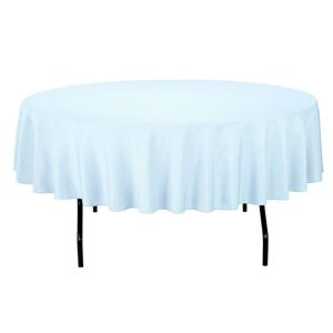 Plain Color Custom Printing Round Plastic Disposable Tablecloths For Event