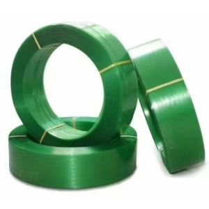 16mm Green Plastic Packing Belt PET Polyester Strapping For Roll / Carton /