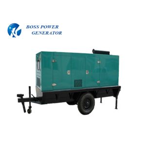 2 Wheel Mobile Diesel Generator , Mobile Electric Generator Remote Controllable