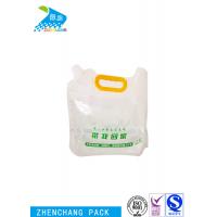 China Transparent Stand Up Spout Pouch Moisture Proof Plastic Beer Liquid Spout Bag for sale