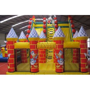 Giant Inflatable Slide With Bouncer For Toddlers / Adults 10x6x6m