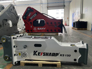 Wholesale KS150 150-170 Bar Hydraulic Breaker with 100mm Chisel from china suppliers