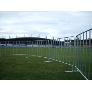Electric Galvanized Temporary Fencing Crowd Control Barriers Metal Pedestrian