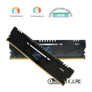 Hot Selling Manta DDR RAM 4GB 8GB 2666MHz 3200 3600 RAM DDR4 Internal Memory RAM