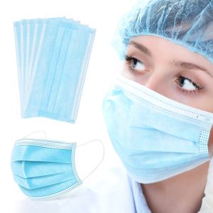 Non Woven Surgical Face Mask Surgical Disposable With Customized Size Blue