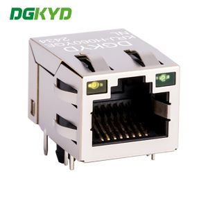 Modular Jack RJ45 Ethernet Connector With Lan Transformer PCB Mount RJ45 KRJ