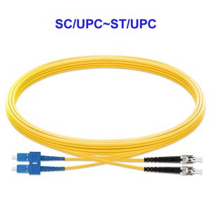 SC UPC ST UPC Fiber Cable Single Mode Communication Application