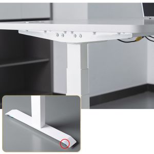 Wooden L-Shape Customization Smart 3 Motor Office Table for Commercial Needs in