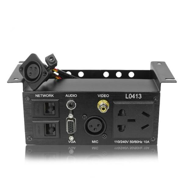 250V Under Desk Power Strip , Table Bottom Lifting Side - Mounted Desktop