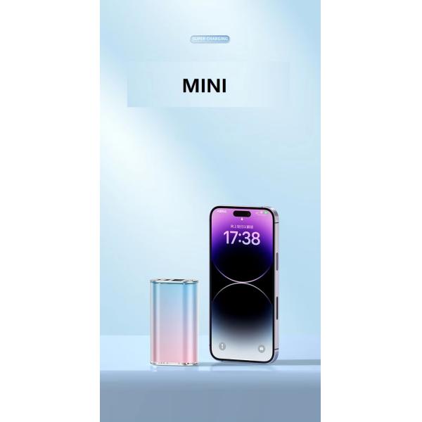 Real Capacity Mini Power Bank 10000 mAh Type C Output Interface Quick Charge Support 22.5W