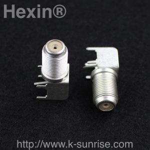Wholesale F connector with shielding case for TV board from china suppliers