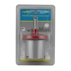 Wholesale 6PC Tungsten Carbide Gritted Hole Saw Set-019 from china suppliers