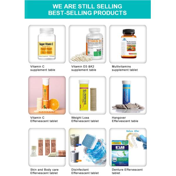 OEM Private Label cleaning tablet mold removal tablets effervescent tablets for good clean effect