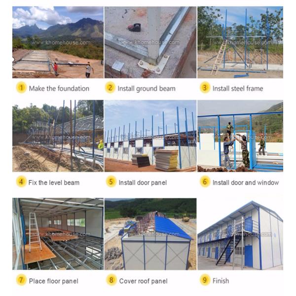 Two Story Low Cost Quick Built House Prefab Worker Camp