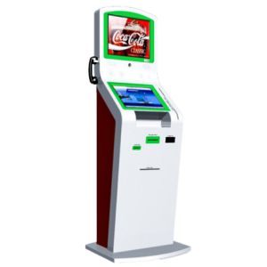 Dual Display Interactive Digital Signage Kiosk For Advertising Promotion