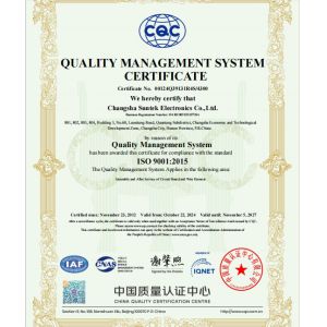 Suntek Electronics Co., Ltd. Certifications
