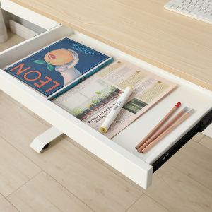 Hand Crank 600mm Height Adjustable Wooden Standing Desk for Italian Column