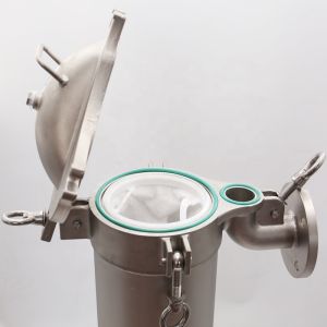 Stainless Steel 304/316 Bag Filter Housing with 0.1 Micron Precision 500L/Hour