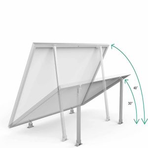 25YRS Service Life Aluminium Solar Panel Bracket Adjustable for Maximum