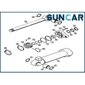 Wholesale Bucket Cylinder G110690 Wheel Loader Seal Kit For Case 721 Model Replacement Hydraulic Sealing Kit from china suppliers