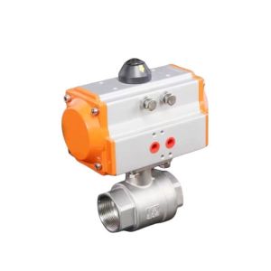 CF8 Pneumatic Valve with ISO 9001 Certification and Normal Temperature 2PC Ball
