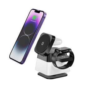 15W Output Power IPhone Multifunctional Wireless Charger With Foldable Design