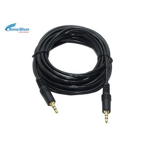 Custom 3.5 Mm Audio Wire Car Aux Cord For Stereo Headphone Headset 7/0.16 Bare