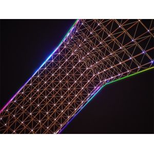 Fully Waterproof LED Pixel Point Light IP67 DC24V 100mm SMD3535 RGB Miracle Bean