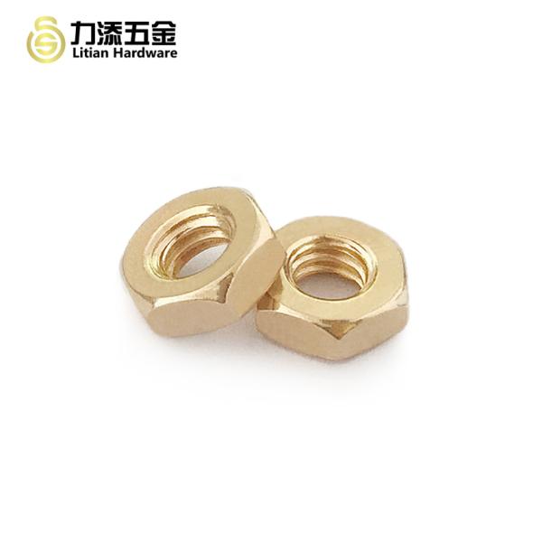 Galvanized Din 934 Brass Hex Nut , Plain Hex M5 Nut 12.9 Grade