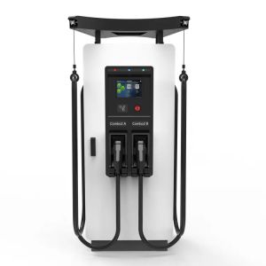 Floor Mounted 60KW Fast EV Charger GBT CCS1 CHAdeMO CCS2 Charging Station