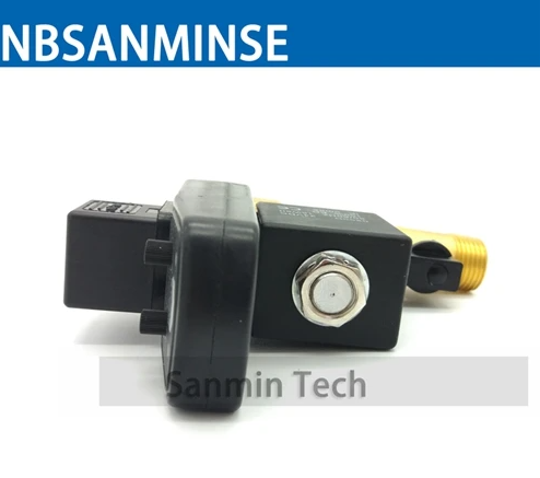NBSANMINSE Electronic Drain Valve G1/2 1.6 Mpa SR-B-15 Brass Solenoid Valve DC24V AC220V Air Compressor Drainer