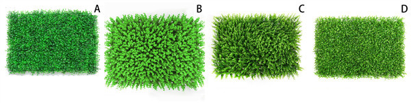 Artificial Flower Lawn Synthetic Vertical Garden Eco Friendly 1001D 1001E