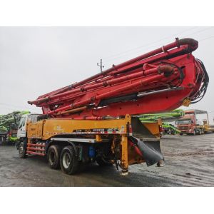 2012 Sany 49meter red used concrete pump with ISUZU Chassis