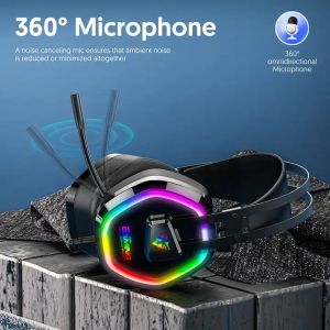 New Unisex Wired Headset For Gaming USB Headset For Noise-Cancelling Gaming In